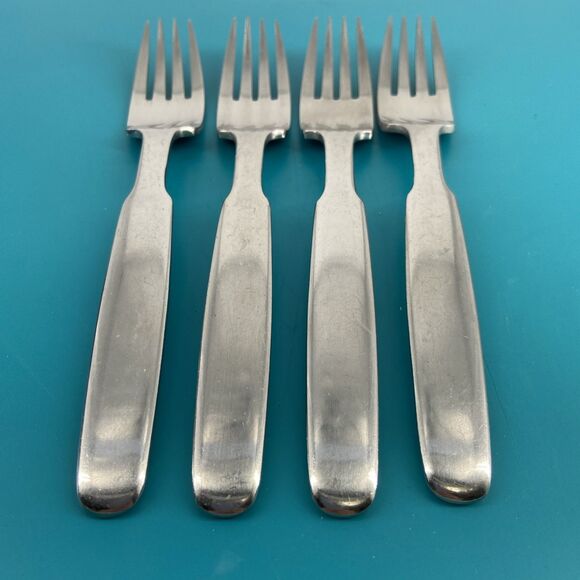 Towle Lauffer KRONOS Dinner Forks 7 1/2” Stainless Flatware Set of 4 Japan 18/8 - Picture 2 of 9